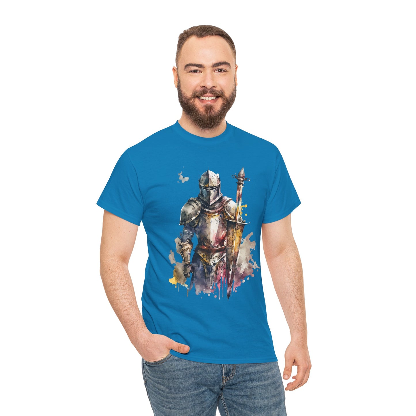Knight Watercolor Tee- Men's T-Shirt