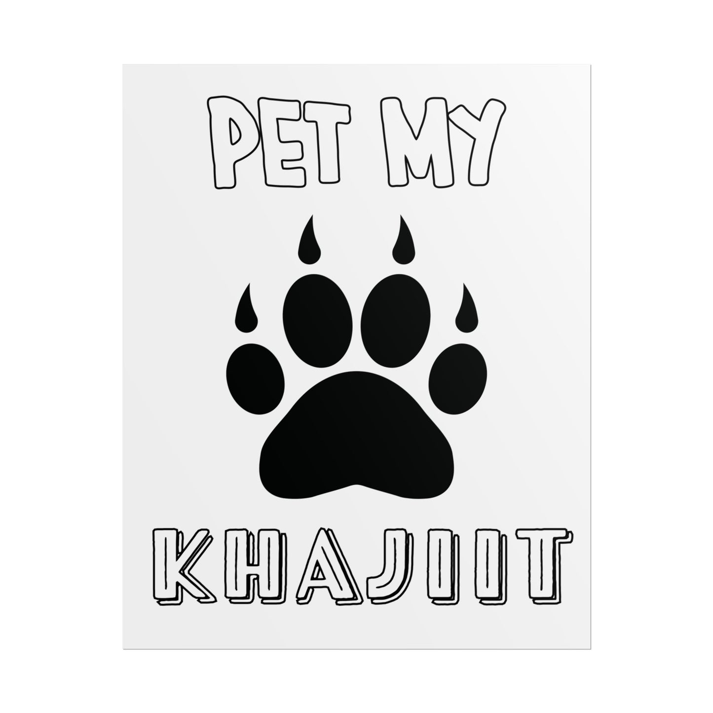 Pet My Khajiit- Poster