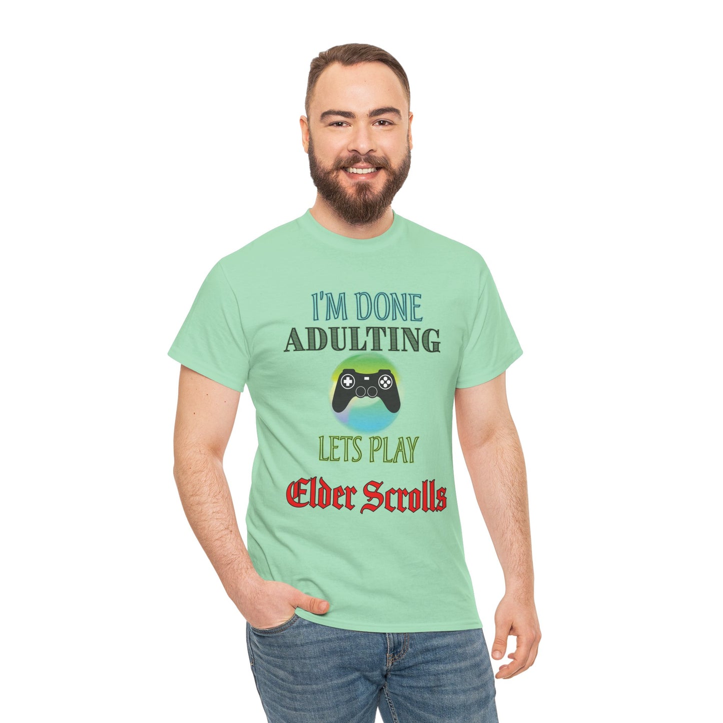 I'm Done Adulting, Let's Play Elder Scrolls- Men's T-Shirt