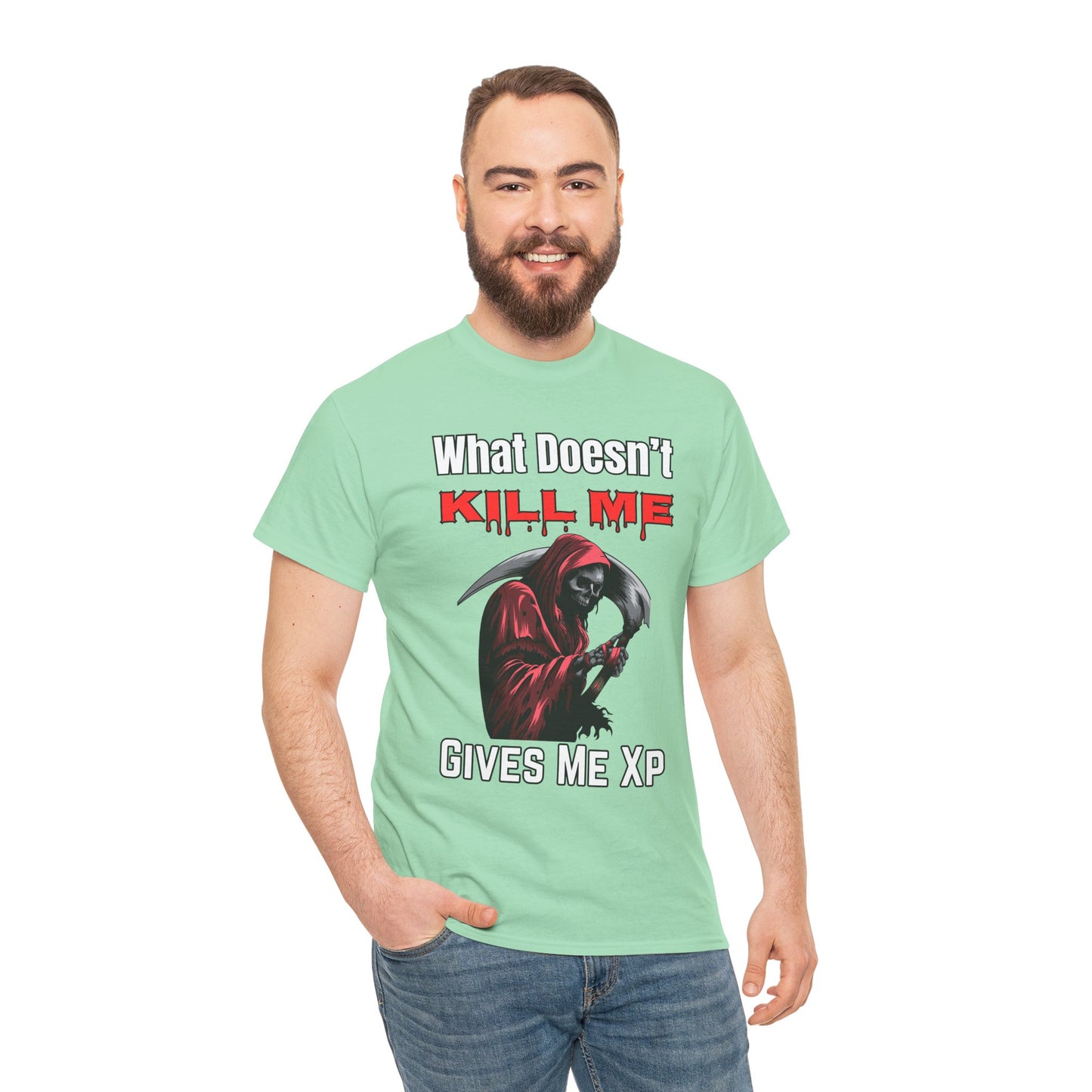 What Doesn't Kill Me Gives Me XP- Men's T-Shirt