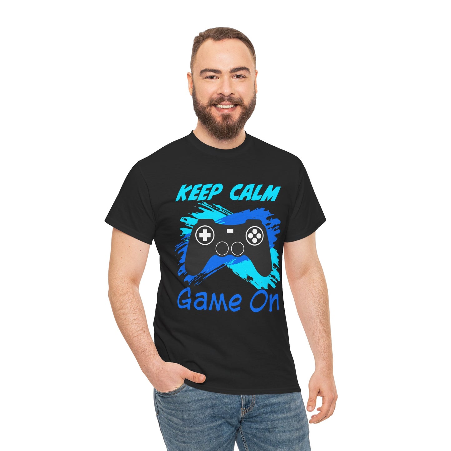 Keep Calm and Game On- Men's T-Shirt