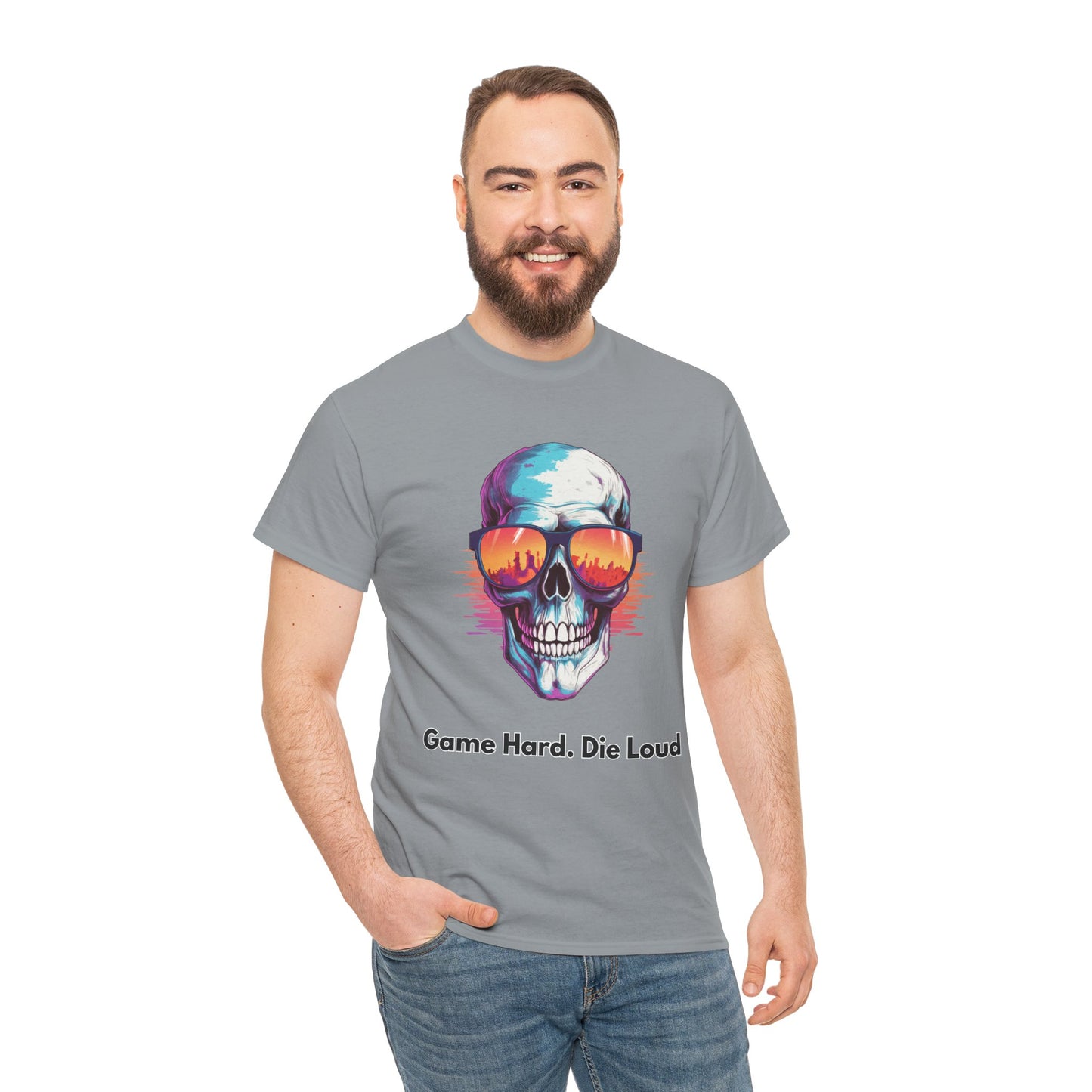 Game Hard. Die Loud- Men's T-Shirt