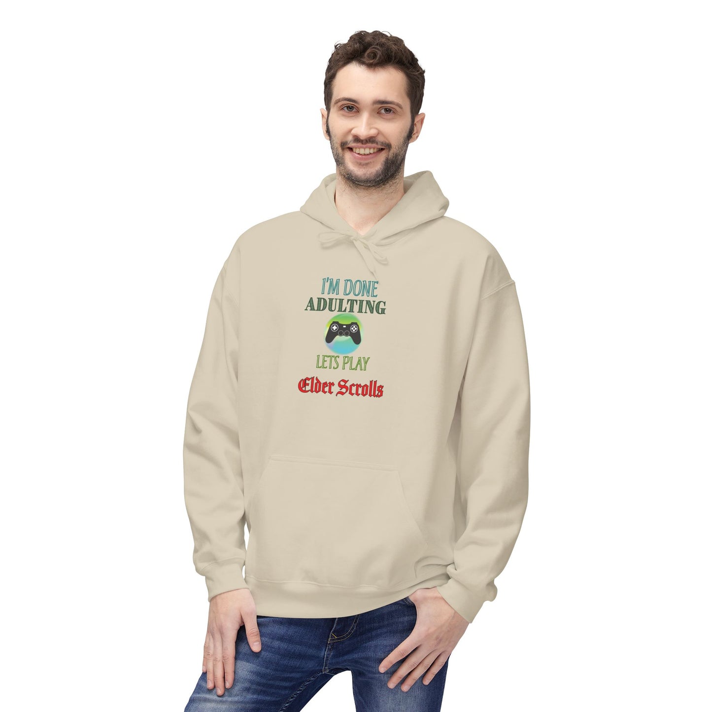 I'm Done Adulting, Let's Play Elder Scrolls- Men's Hoodie