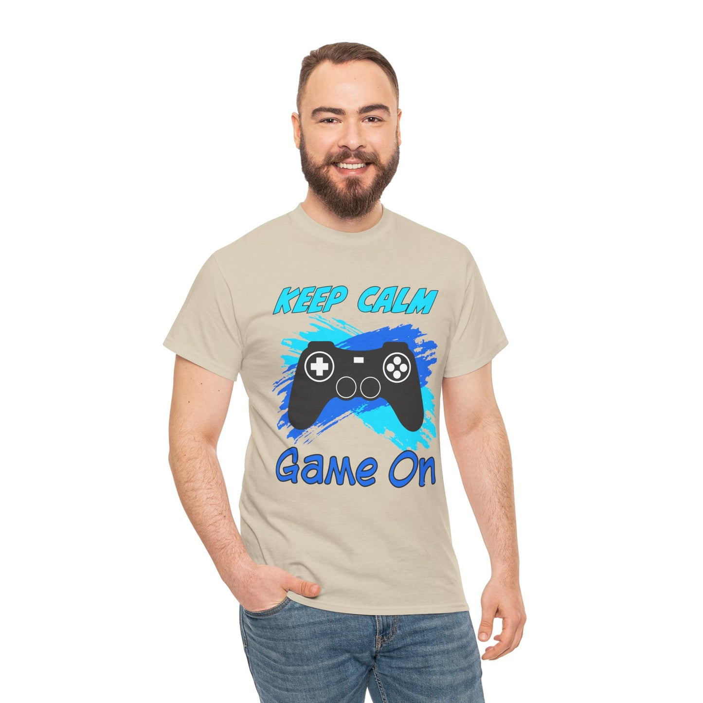 Keep Calm and Game On- Men's T-Shirt