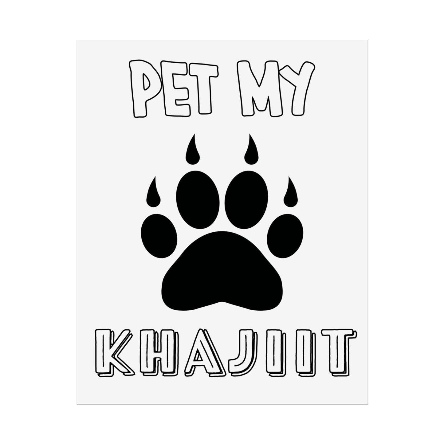 Pet My Khajiit- Poster