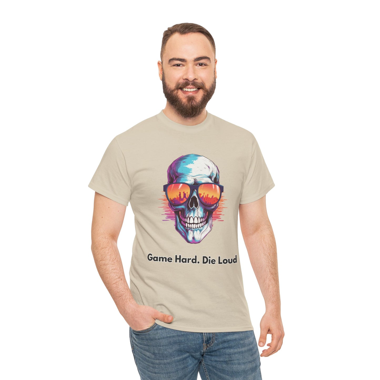 Game Hard. Die Loud- Men's T-Shirt