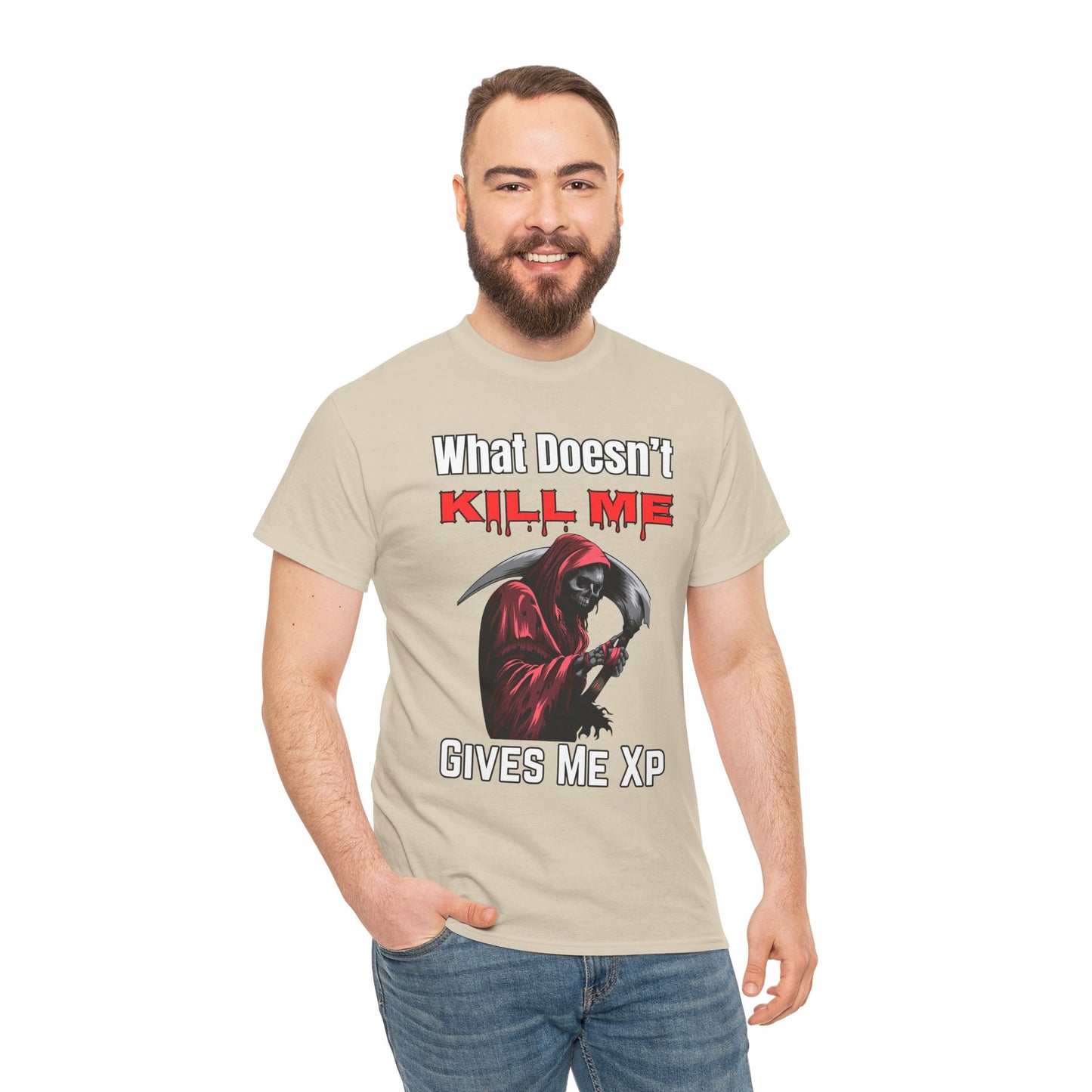 What Doesn't Kill Me Gives Me XP- Men's T-Shirt