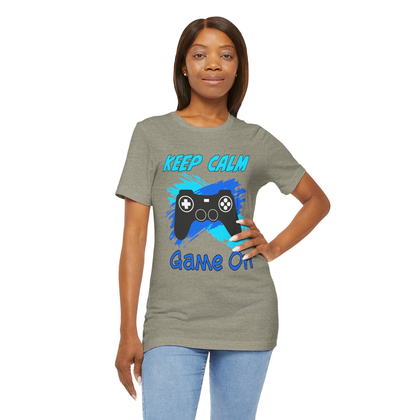 Keep Calm Game On- Women's T-Shirt