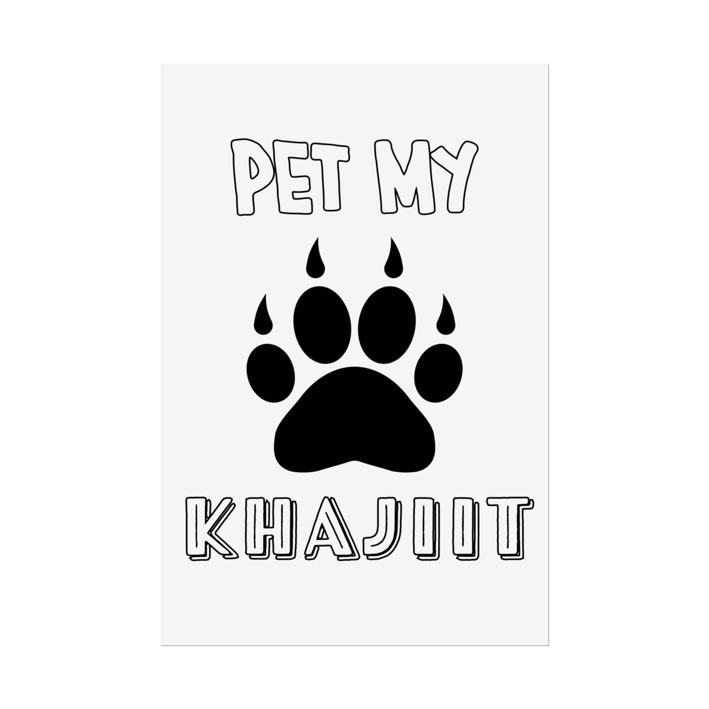 Pet My Khajiit- Poster