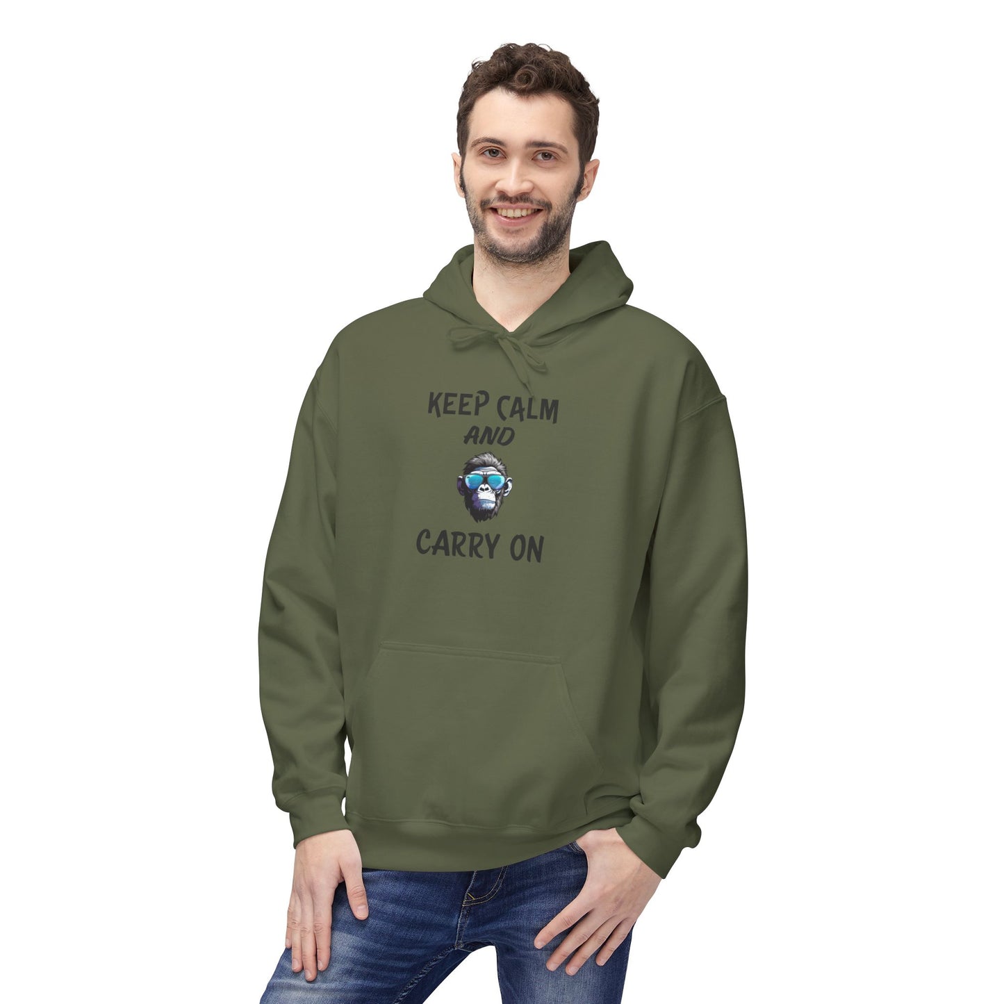 Keep Calm and Carry On- Men's Hoodie