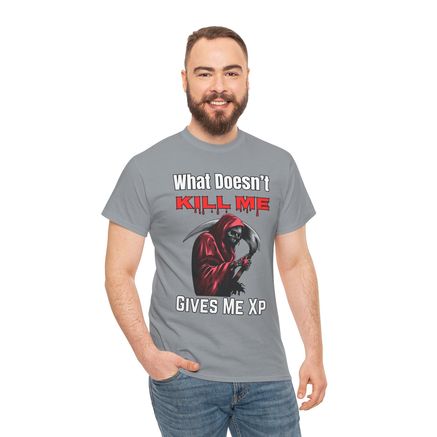 What Doesn't Kill Me Gives Me XP- Men's T-Shirt