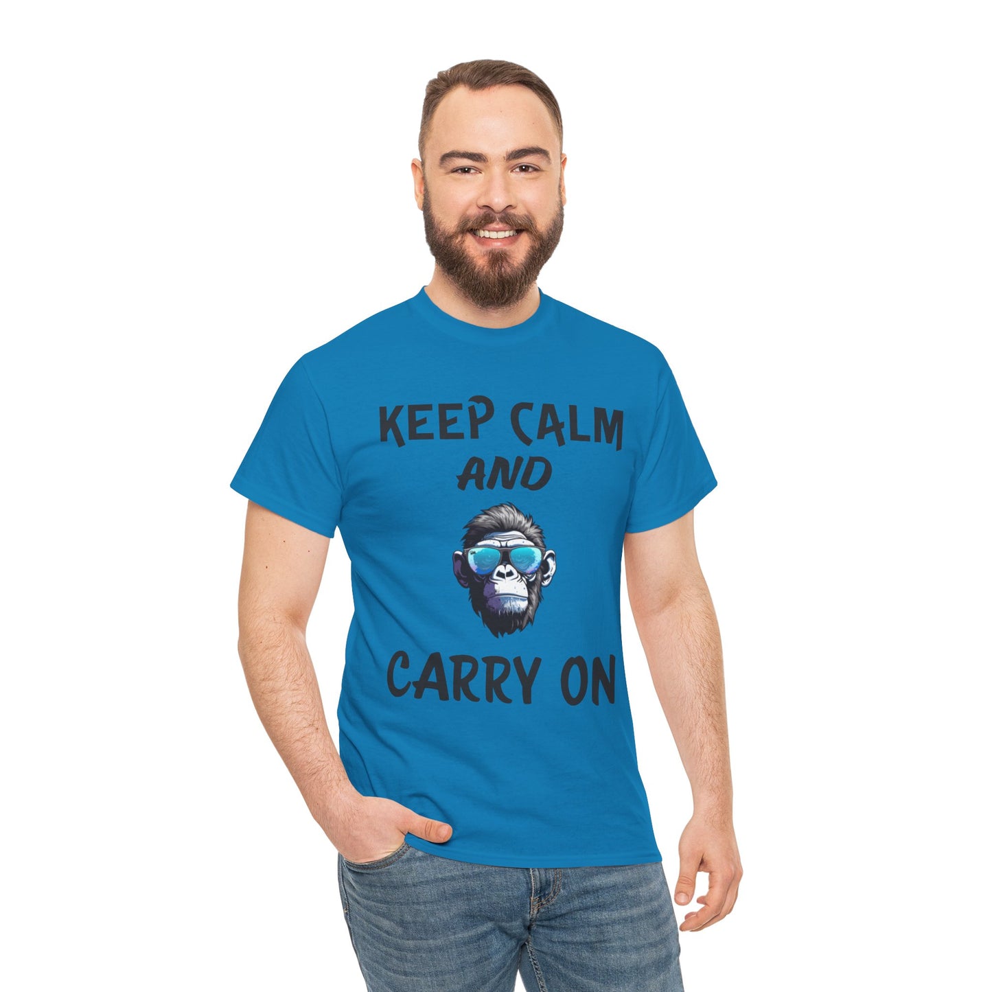 Boss Mode Keep Calm and Carry On- Men's T-Shirt