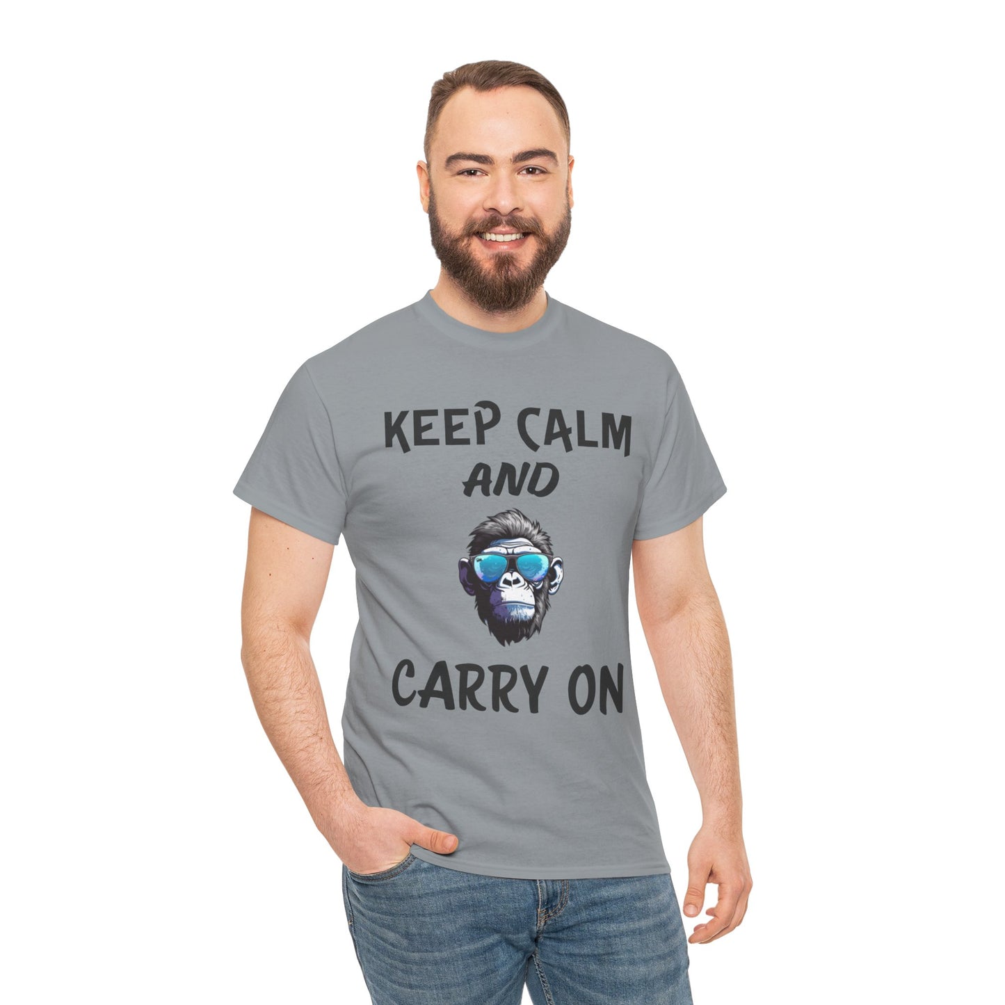 Boss Mode Keep Calm and Carry On- Men's T-Shirt