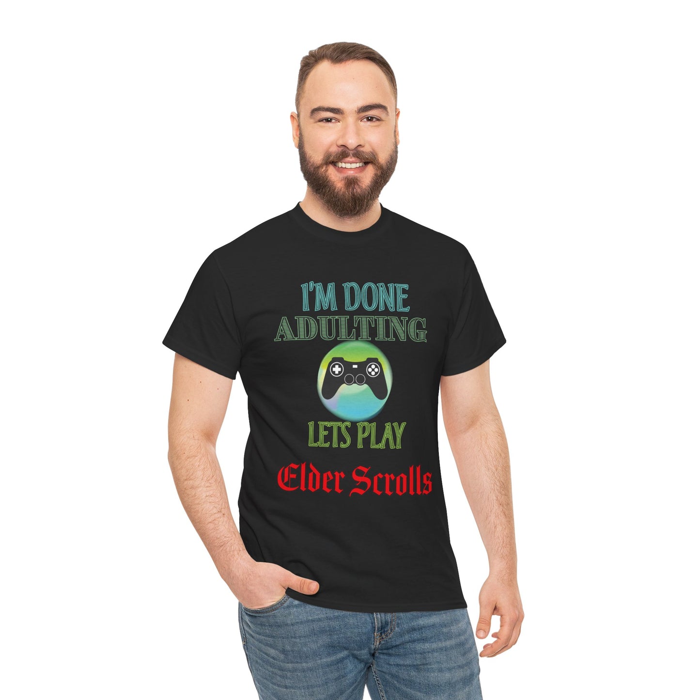 I'm Done Adulting, Let's Play Elder Scrolls- Men's T-Shirt