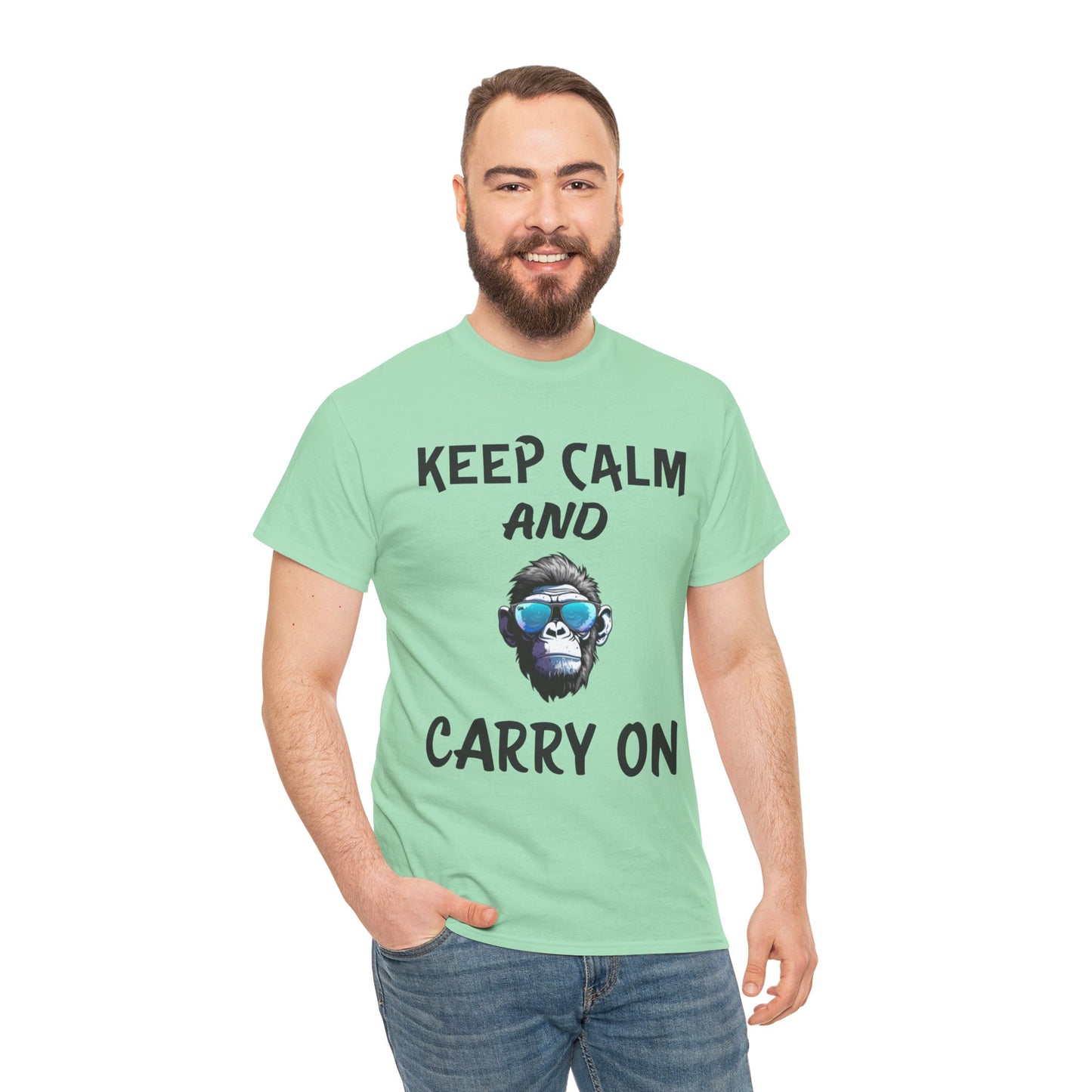 Boss Mode Keep Calm and Carry On- Men's T-Shirt