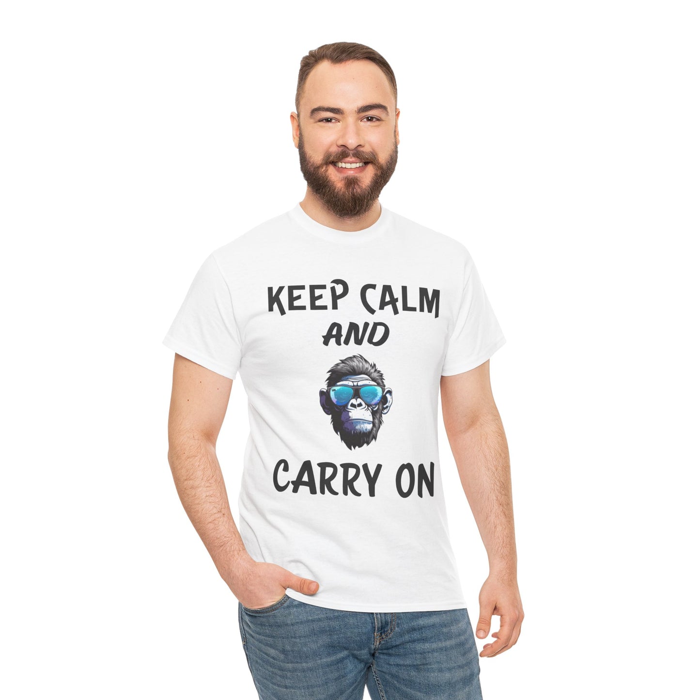 Boss Mode Keep Calm and Carry On- Men's T-Shirt