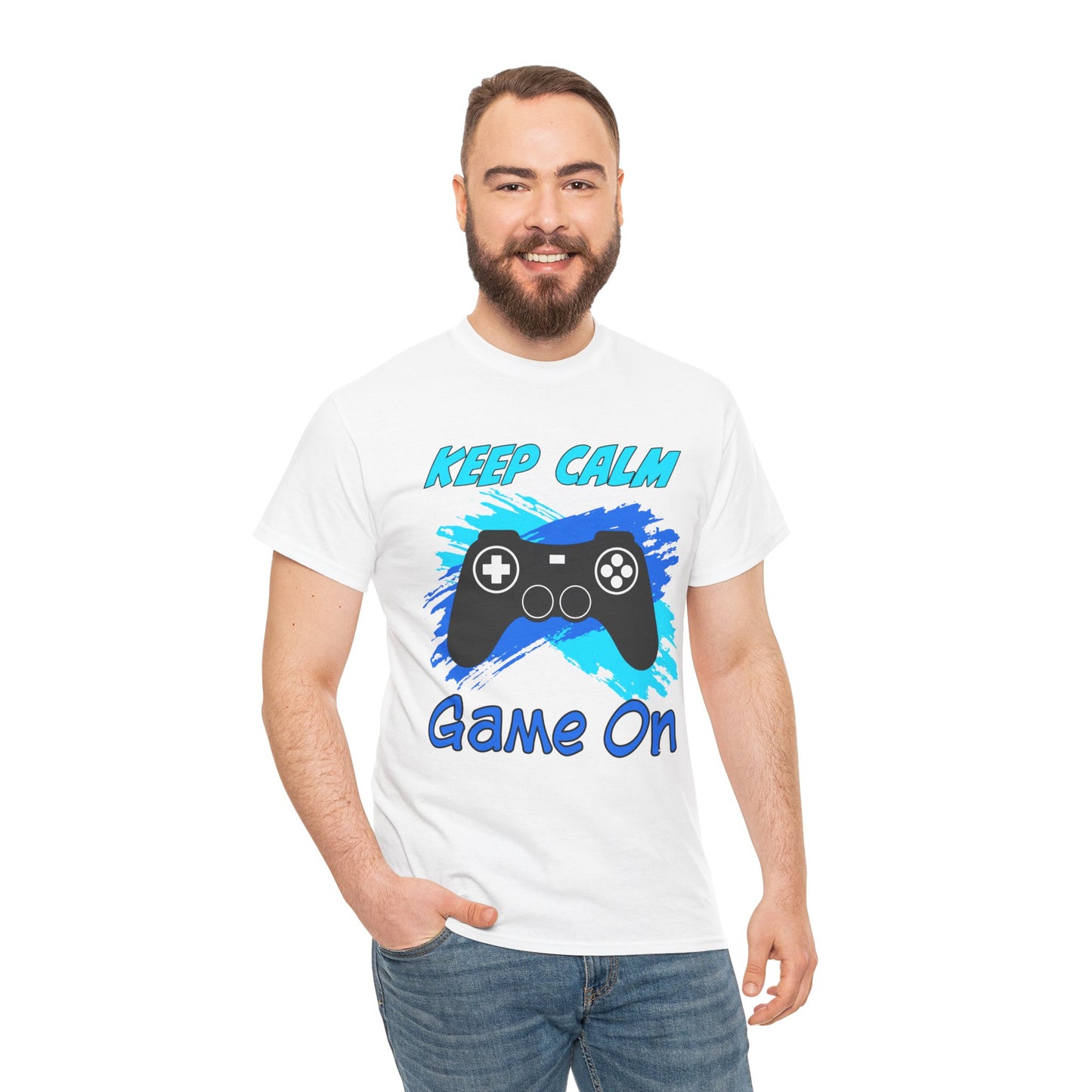 Keep Calm and Game On- Men's T-Shirt