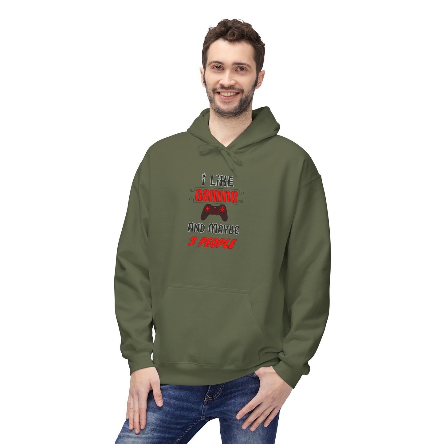 I Like Gaming And Maybe 3 People- Men's Hoodie