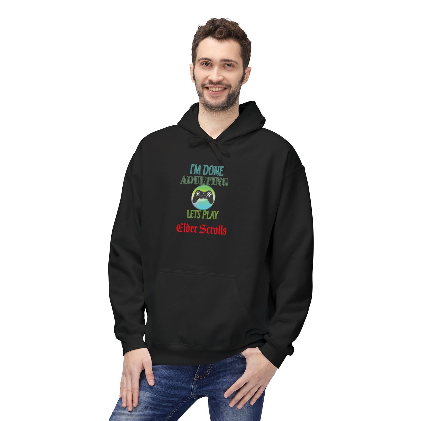I'm Done Adulting, Let's Play Elder Scrolls- Men's Hoodie