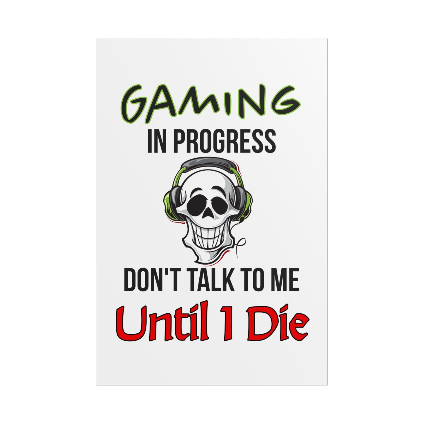 Gaming In Progress- Poster