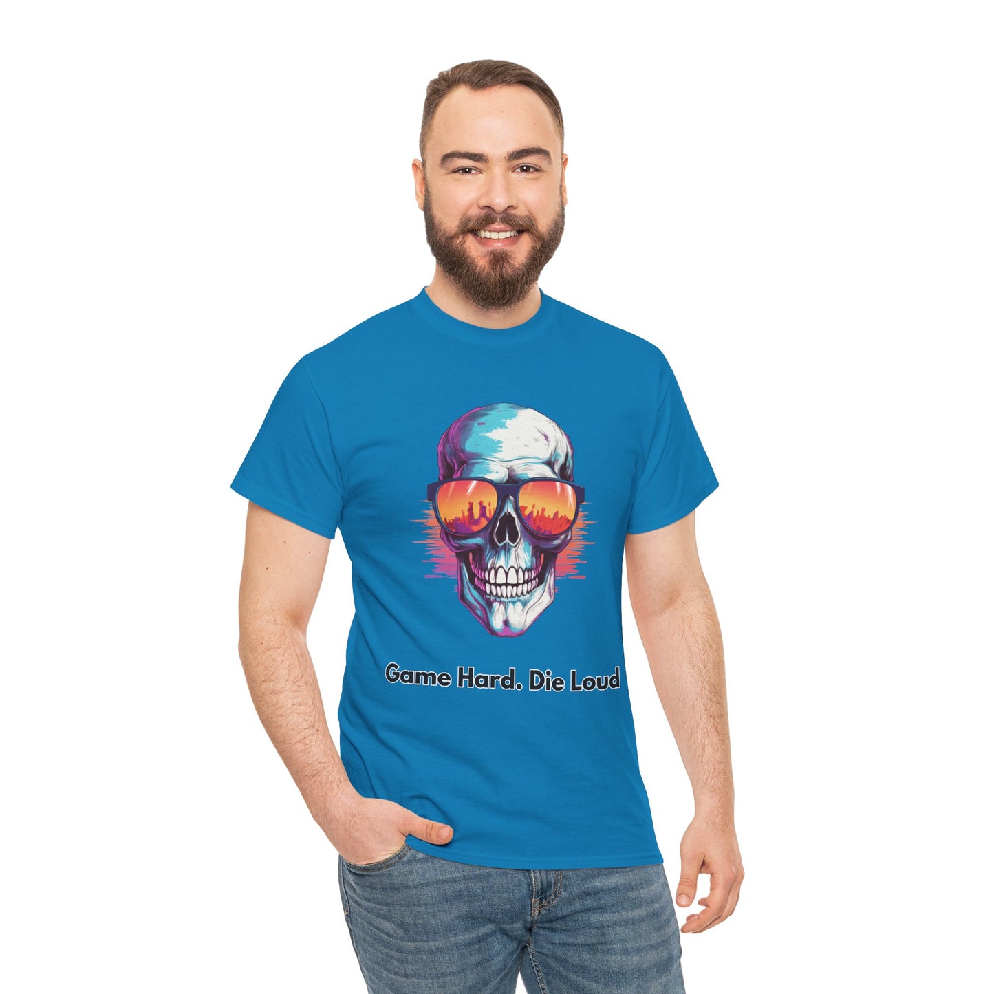 Game Hard. Die Loud- Men's T-Shirt