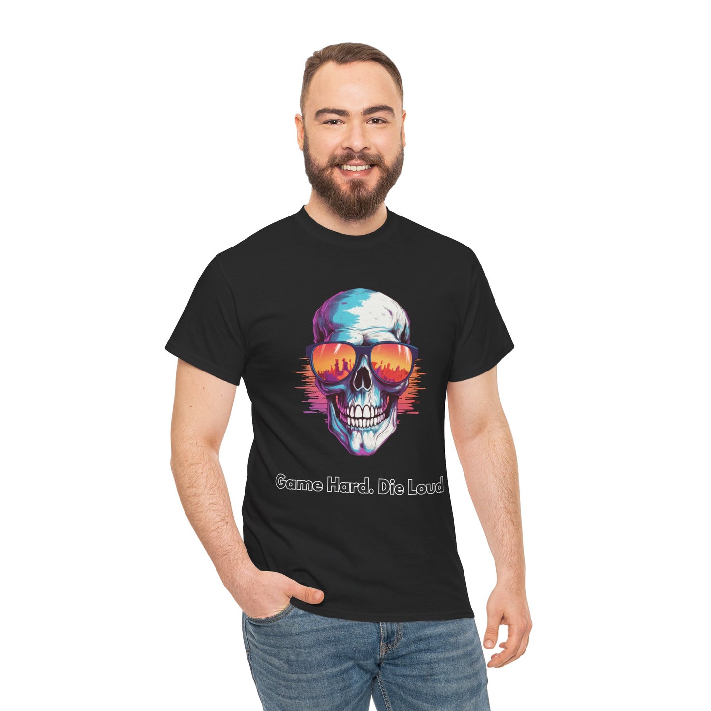 Game Hard. Die Loud- Men's T-Shirt