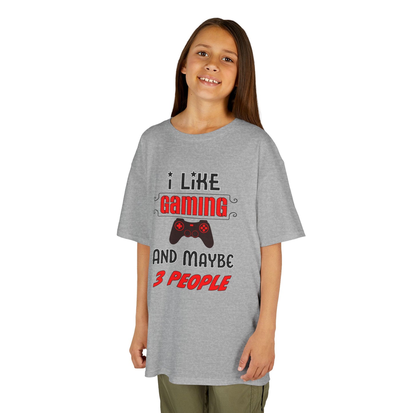 I Like Gaming and Maybe 3 People- Kids T-Shirt