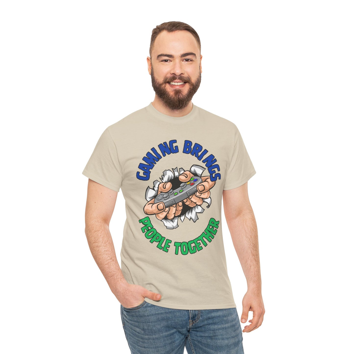 Gaming Brings People Together- Men's T-Shirt