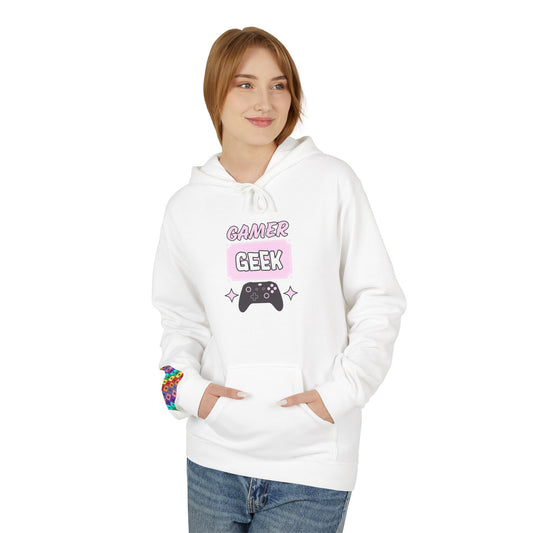Gamer Geek Pink- Women's Hoodie - Perfect for Gaming Enthusiasts, Cozy Style, Gift for Gamers, Casual Wear, Birthday Present