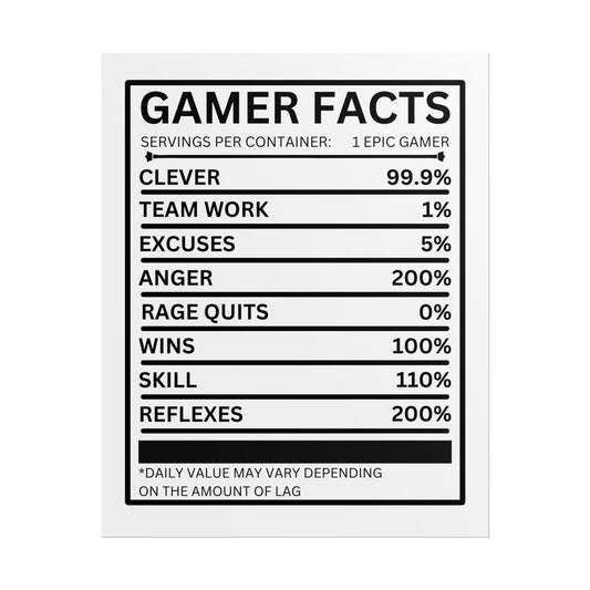 Gamer Facts- Poster