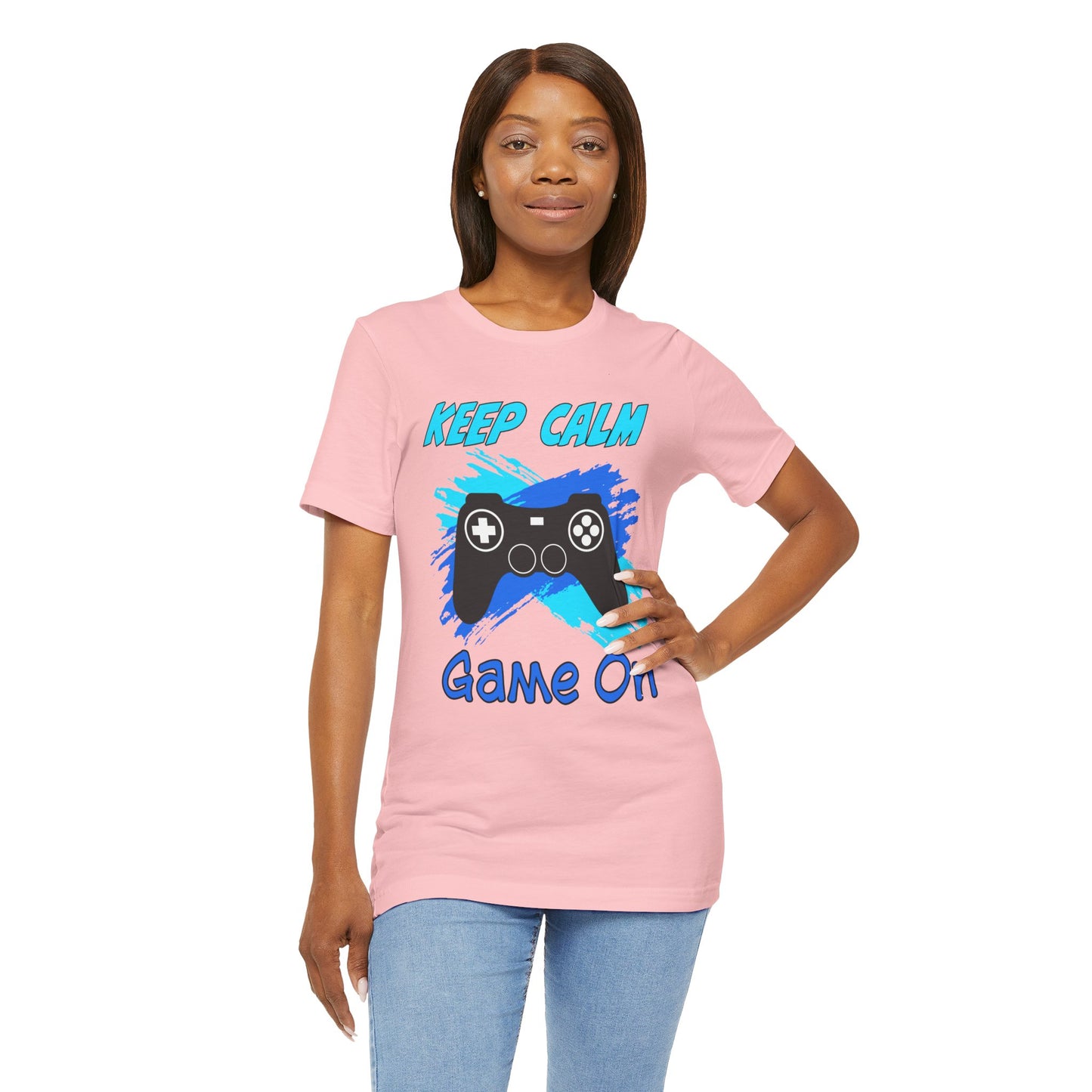 Keep Calm Game On- Women's T-Shirt