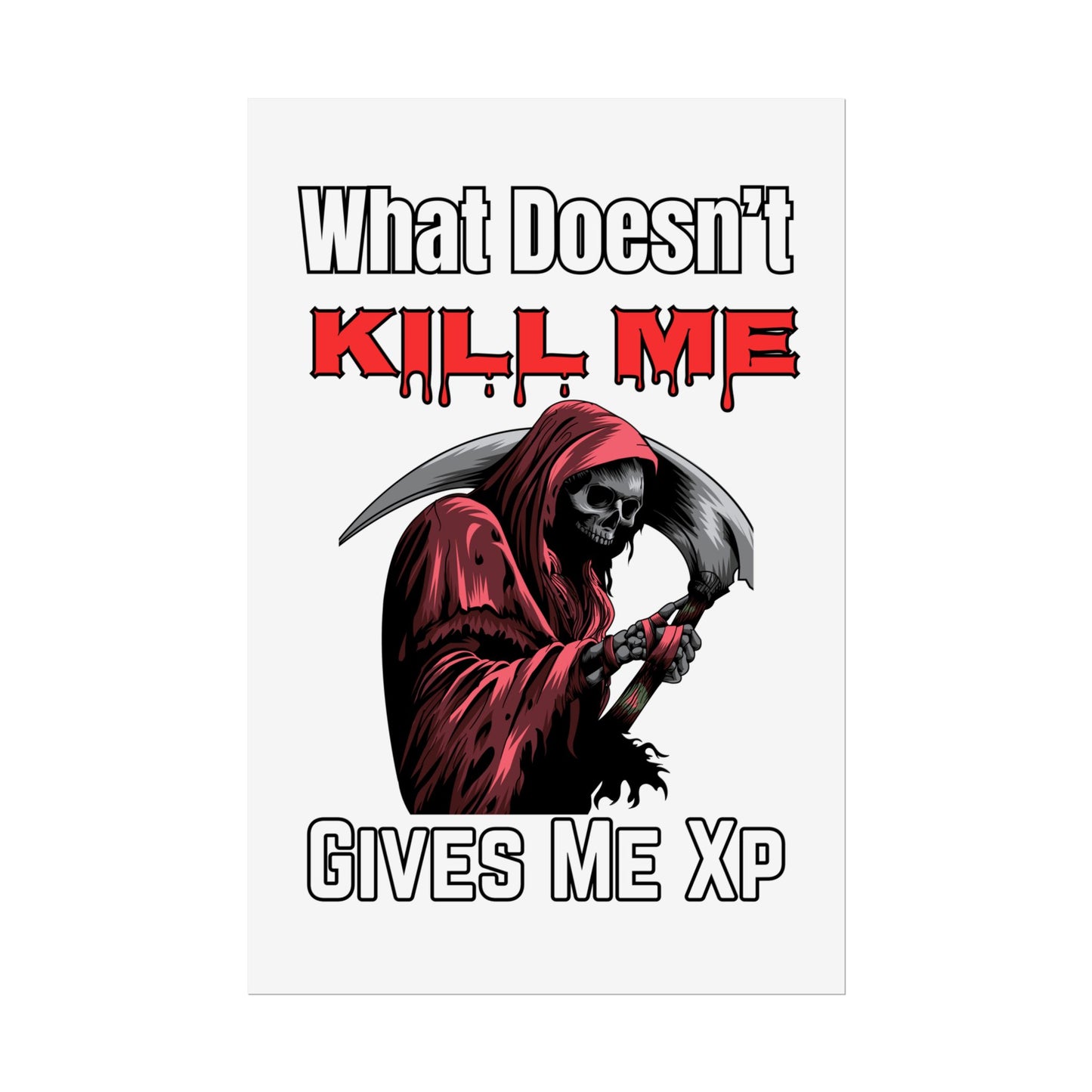 What Doesn't Kill Me Gives Me XP- Poster
