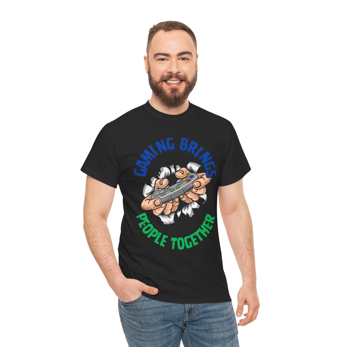 Gaming Brings People Together- Men's T-Shirt
