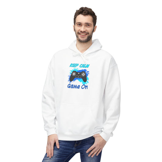Keep Calm Game On- Men's Hoodie