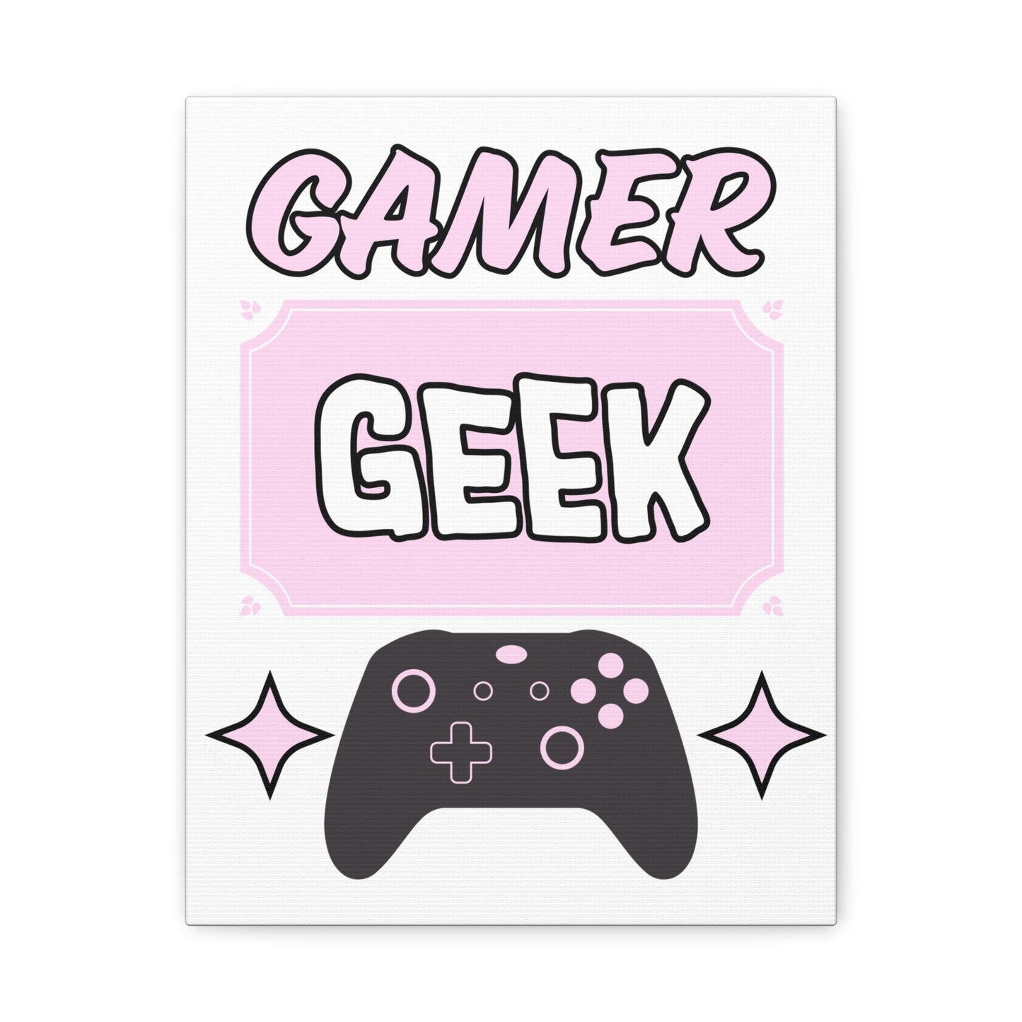 Gamer Geek Pink- Canvas Print