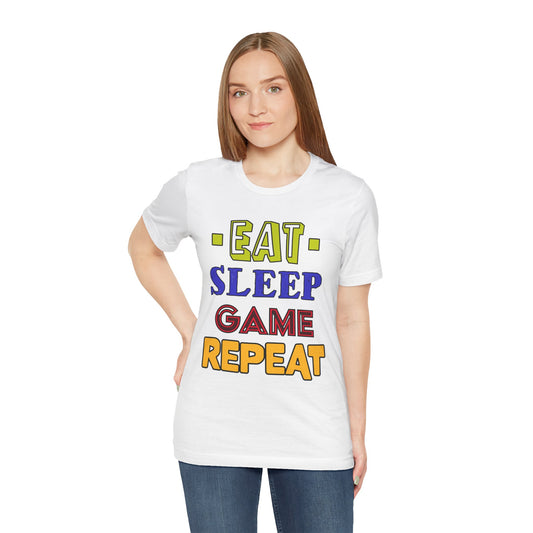 Eat Sleep Game Repeat- Women's T-Shirt
