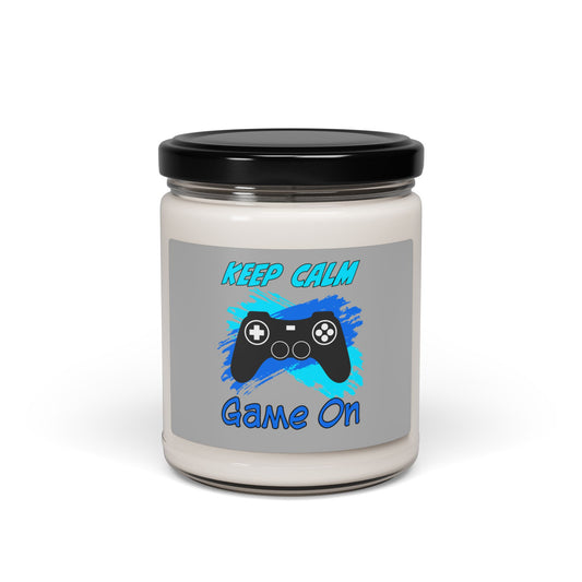 Keep Calm Game On- Scented Soy Candle