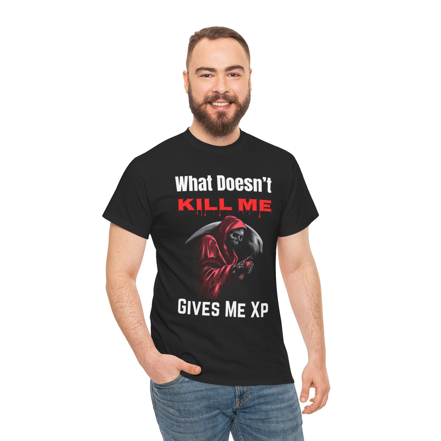 What Doesn't Kill Me Gives Me XP- Men's T-Shirt