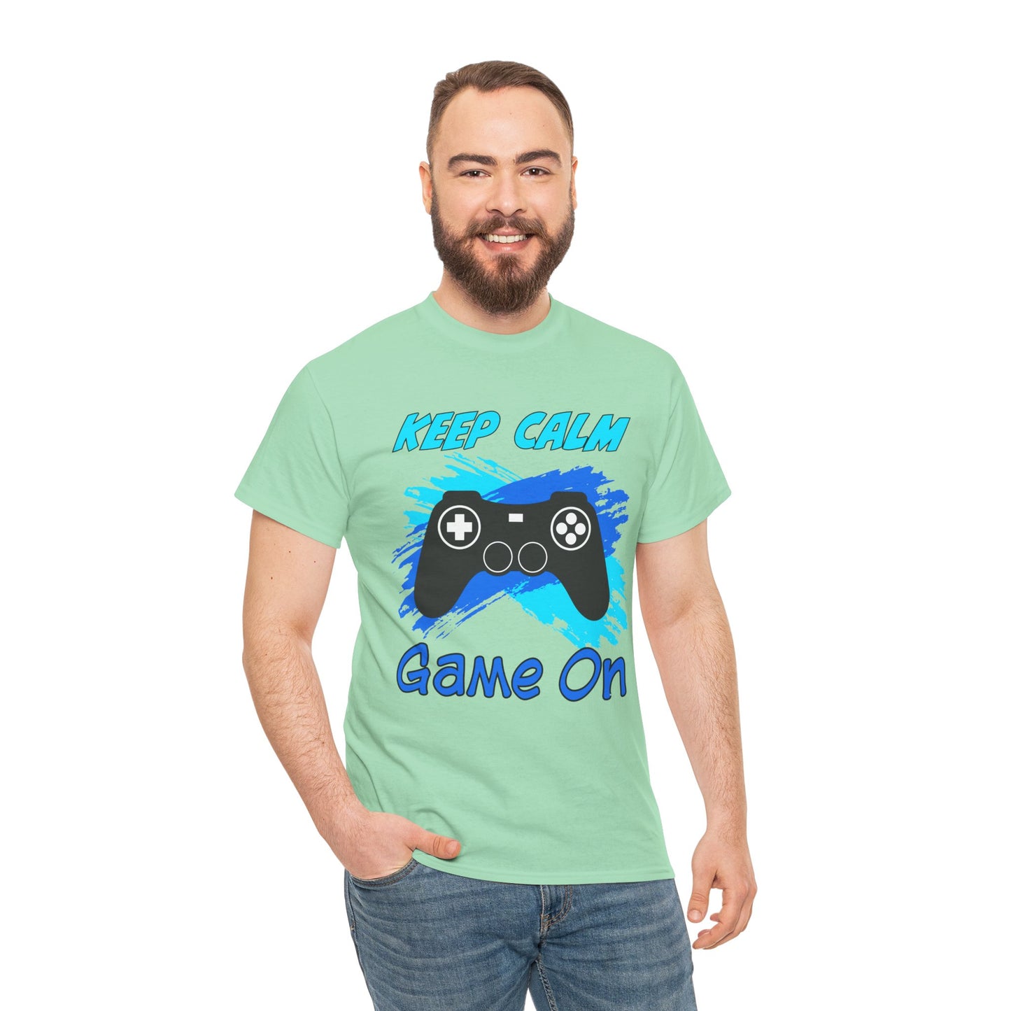 Keep Calm and Game On- Men's T-Shirt