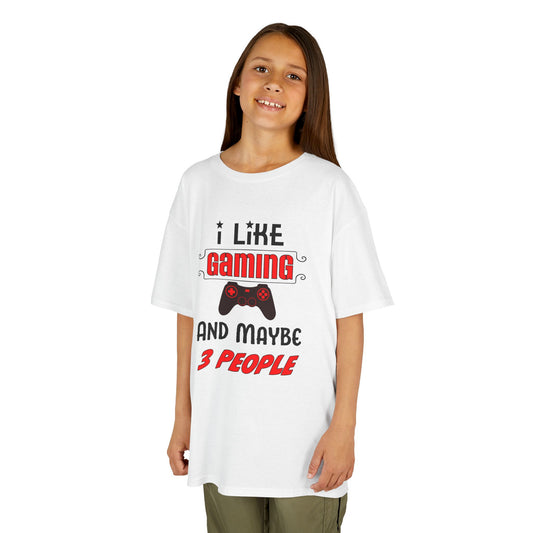 I Like Gaming and Maybe 3 People- Kids T-Shirt