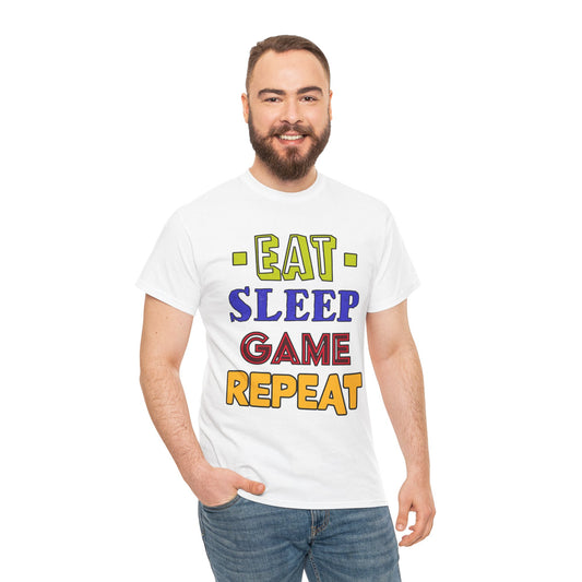 Eat Sleep Game Repeat- Men's T-Shirt