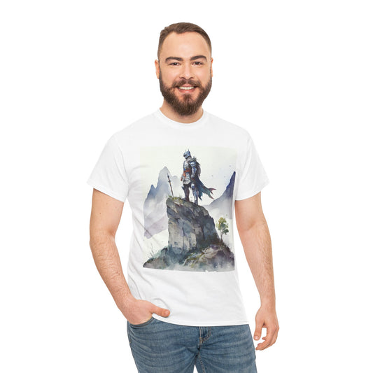Knight On Cliff- Men's T-Shirt
