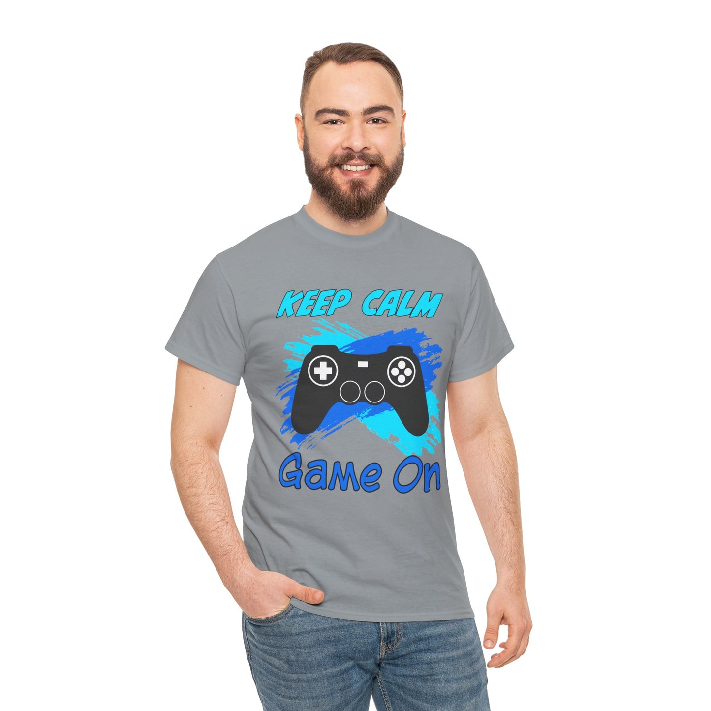 Keep Calm and Game On- Men's T-Shirt