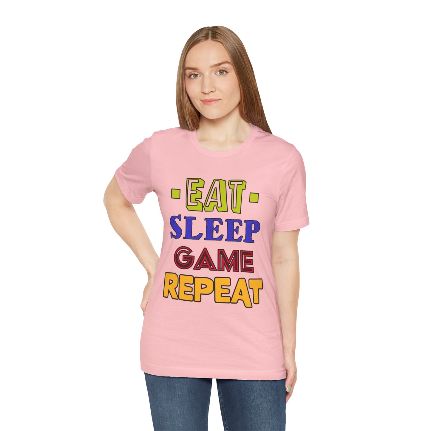 Eat Sleep Game Repeat- Women's T-Shirt