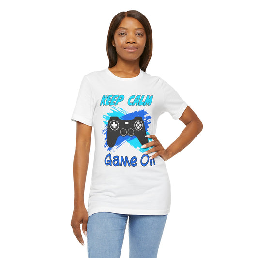 Keep Calm Game On- Women's T-Shirt
