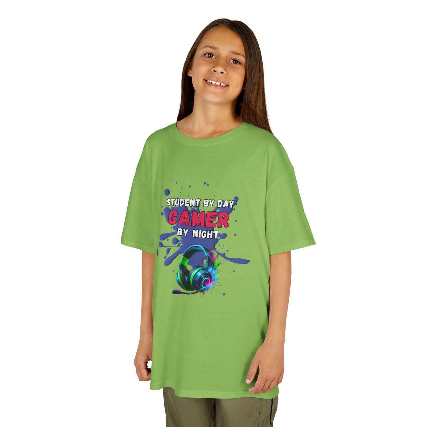 Student By Day Gamer By Night- Kid's T-Shirt